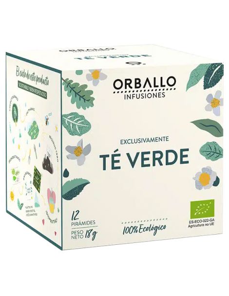 Exclusivamente Té Verde Orballo - 12 pirámides