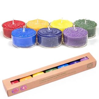 Set Velas de Té Perfumadas 7 Chakras (7 unidades)