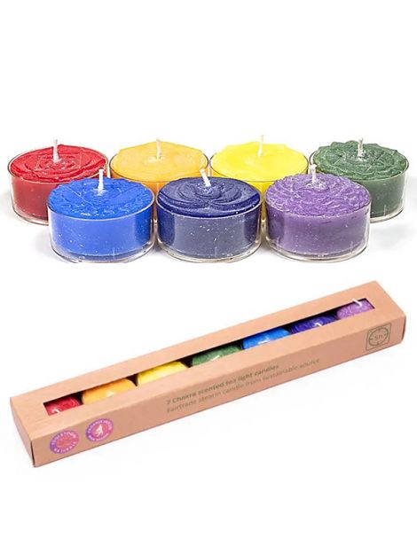 Set Velas de Té Perfumadas 7 Chakras (7 unidades)