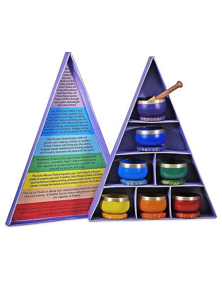 Cuencos Sonoros 7 Chakras (caja con 7 cuencos)