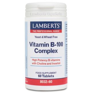 Complejo de Vitamina B-100 Lamberts - 60 tabletas