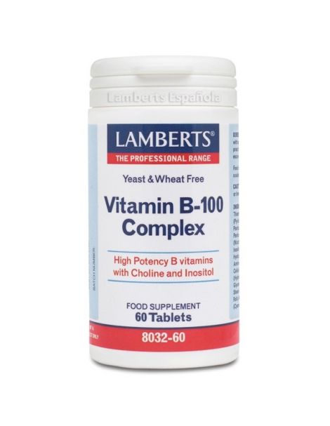 Complejo de Vitamina B-100 Lamberts - 60 tabletas