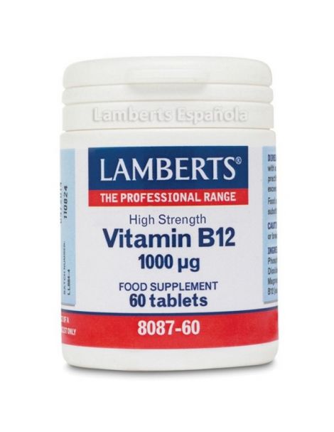 Vitamina B12 1000 mcg. Lamberts - 60 tabletas