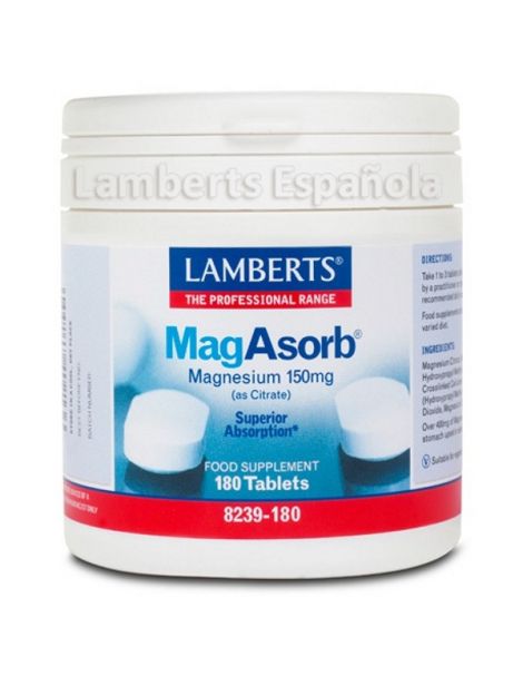 MagAsorb Lamberts - 180 tabletas