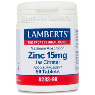 Zinc 15 mg. Lamberts - 90 tabletas