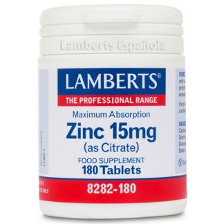 Zinc 15 mg. Lamberts - 180 tabletas