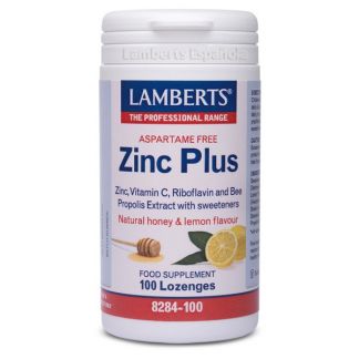 Zinc Plus Lamberts - 100 pastillas