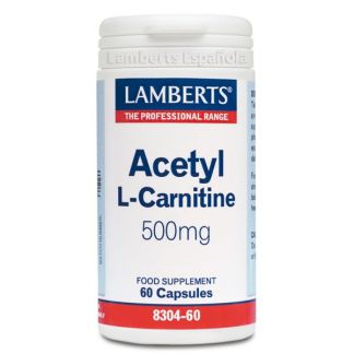 L-Acetil Carnitina 500 mg. Lamberts - 60 cápsulas