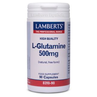 L-Glutamina 500 mg. Lamberts - 90 cápsulas