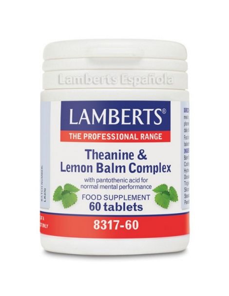 L-Teanina y Bálsamo de Limón Complex Lamberts - 60 tabletas