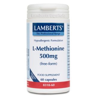 L-Metionina 500 mg. Lamberts - 60 cápsulas