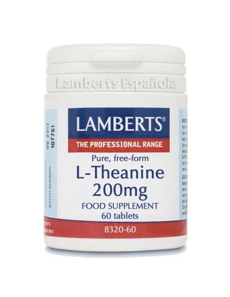 L-Teanina 200 mg. Lamberts - 60 tabletas