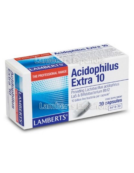 Acidophilus Extra 10 Lamberts - 30 cápsulas