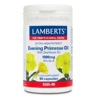 Aceite de Prímula con Borraja 1000 mg. Lamberts - 90 cápsulas