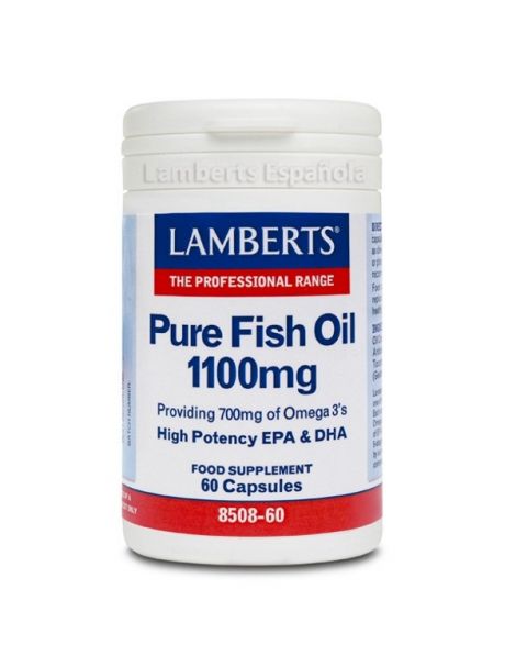Aceite de Pescado Puro 1100 mg. Lamberts - 60 cápsulas