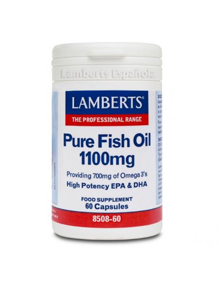 Aceite de Pescado Puro 1100 mg. Lamberts - 60 cápsulas
