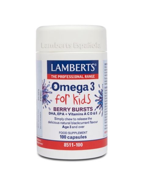 Omega 3 for Kids Lamberts - 100 cápsulas