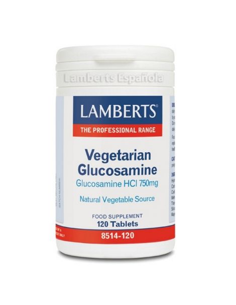Glucosamina Vegetariana HCI 750 mg. Lamberts - 120 tabletas