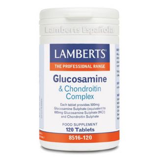 Complejo de Glucosamina y Condroitina Lamberts - 120 tabletas