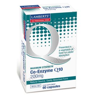 Co-Enzima Q10 200 mg. Lamberts - 60 cápsulas