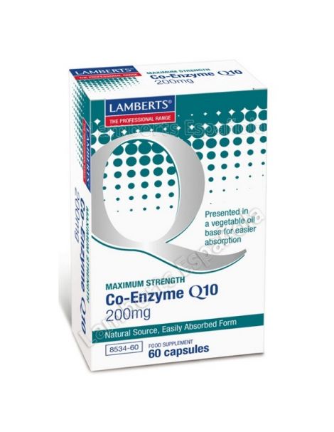 Co-Enzima Q10 200 mg. Lamberts - 60 cápsulas