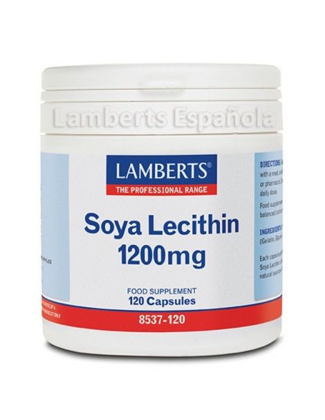 Lecitina de Soja 1200 mg. Lamberts - 120 cápsulas