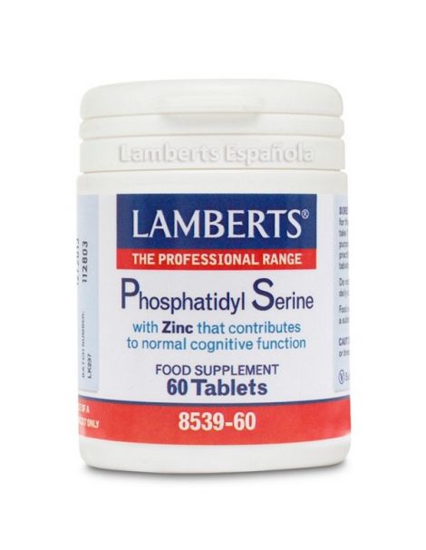 Fosfatidil Serina 100 mg. con Zinc Lamberts -  60 tabletas
