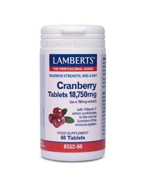 Arándano Rojo 18.750 mg. Lamberts -  60 tabletas