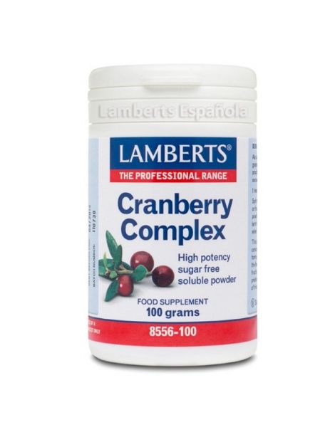 Complejo de Arándano Rojo con FOS y Vitamina C Lamberts - 100 gramos