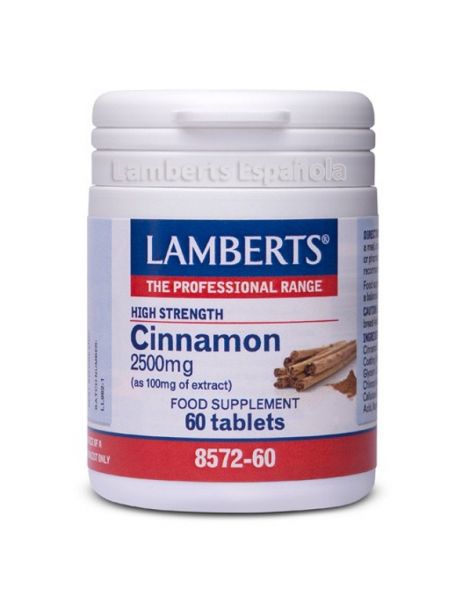 Canela 2500 mg. Lamberts -  60 tabletas