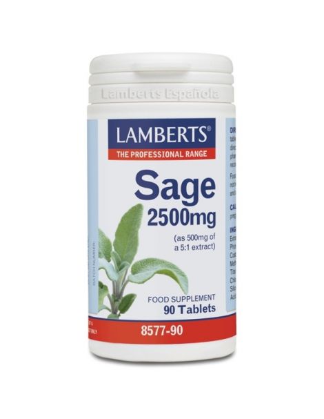 Salvia 2500 mg. Lamberts - 90 tabletas