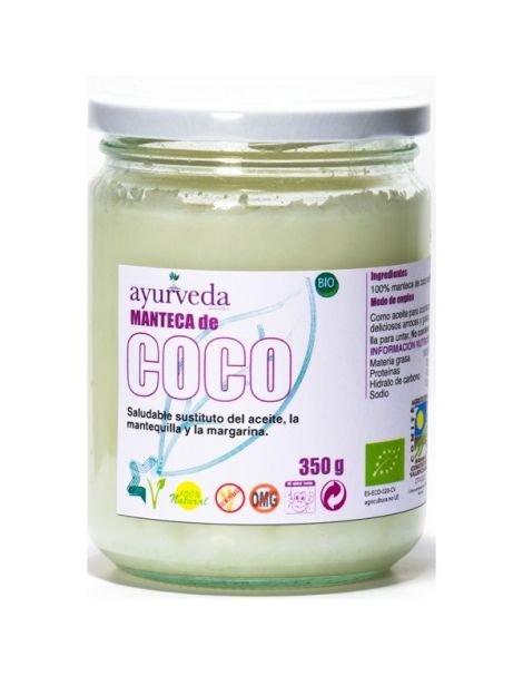 Manteca de Coco Ayurveda Auténtico - 350 gramos
