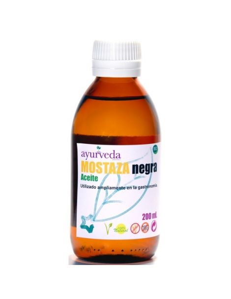 Aceite de Mostaza Negra Ayurveda Auténtico - 200 ml.