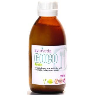 Aceite de Coco Puro Ayurveda Auténtico - 200 ml.