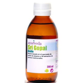 Aceite Sri Gopal Ayurveda Auténtico - 200 ml.