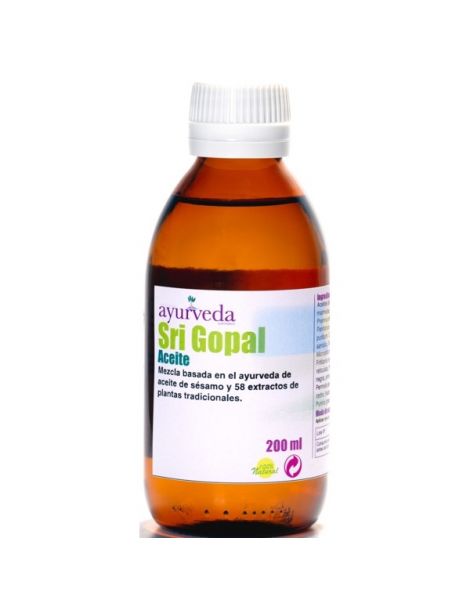 Aceite Sri Gopal Ayurveda Auténtico - 200 ml.