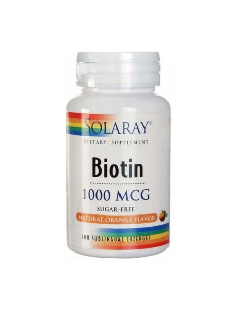 Biotina 1000 mcg. Solaray - 100 comprimidos