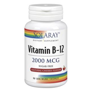 Vitamina B12 2000 mcg. Solaray - 90 comprimidos