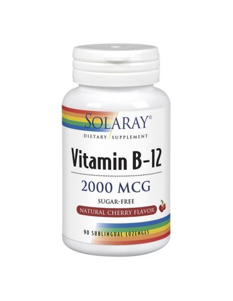 Vitamina B12 2000 mcg. Solaray - 90 comprimidos