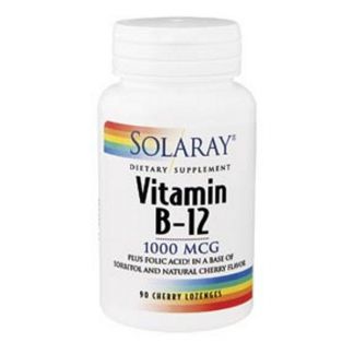 Vitamina B12 1000 mcg. Solaray - 90 comprimidos