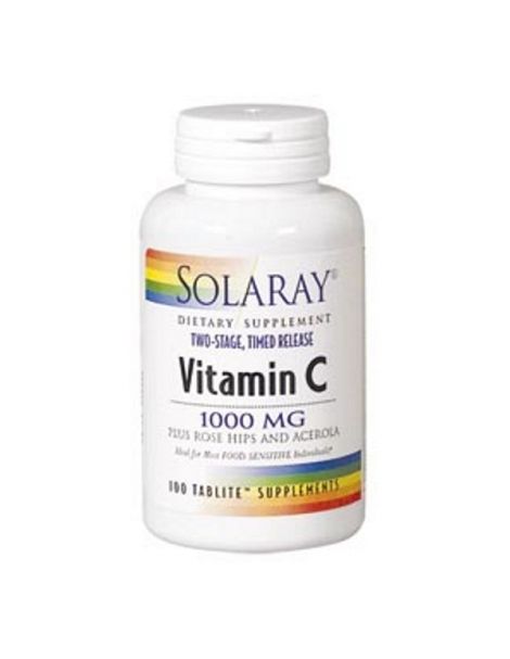 Vitamina C 1000 mg. Acción Retardada Solaray - 100 comprimidos