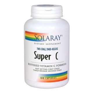 Super C Acción Retardada Solaray - 100 cápsulas