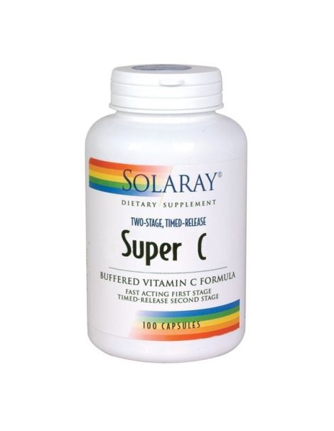 Super C Acción Retardada Solaray - 100 cápsulas