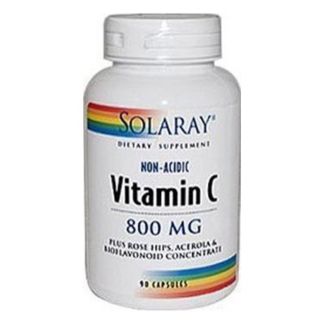 Vitamina C Crystalline No Ácida Solaray - 227 gramos