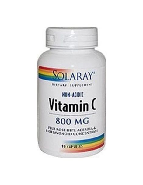 Vitamina C Crystalline No Ácida Solaray - 227 gramos