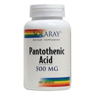 Ácido Pantoténico 500 mg. Solaray - 100 cápsulas