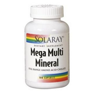 Mega Multi Mineral Solaray - 120 cápsulas