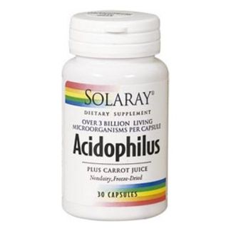 Acidophilus Plus Solaray - 30 cápsulas