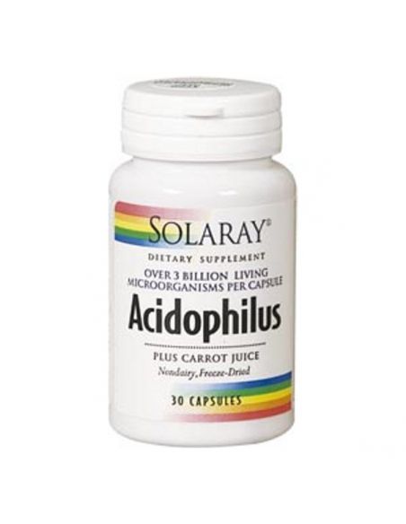 Acidophilus Plus Solaray - 30 cápsulas