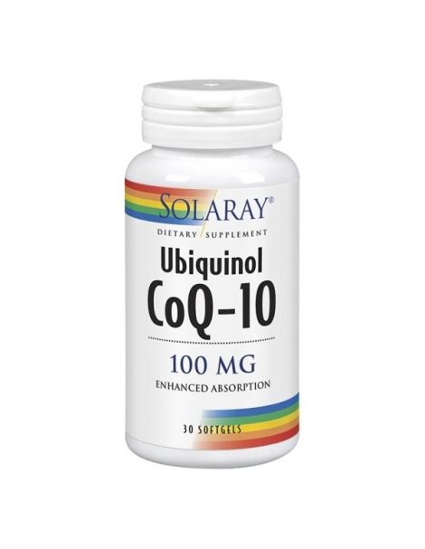 Ubiquinol CoQ10 100 mg. Solaray - 30 perlas